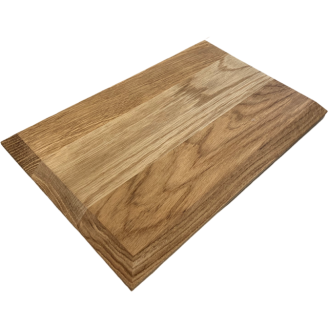 30cm Solid Oiled Oak Luxury Rectangular Chopping Board Plaque with Bevelled Edges