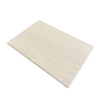 30cm x 20cm Plain Rectangular Beech Wood Chopping Board or Plaque - Angled Corners
