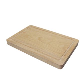 20cm Small Rectangular Grooved Solid Beech Wood Plain Chopping / Cheese Board or Plaque