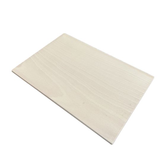 30cm x 20cm Plain Rectangular Beech Wood Chopping Board or Plaque - Angled Corners