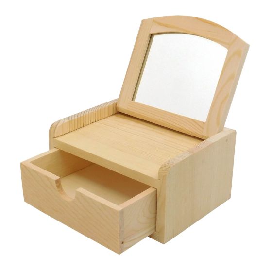 Mini Jewellery Box with Mirror & Drawer