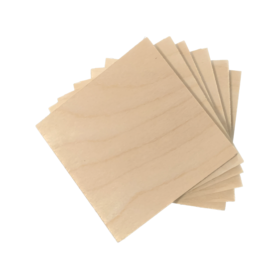 SALE ! 10cm Square Birch Ply Wood Blank Coaster
