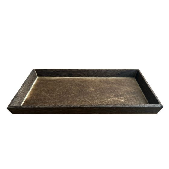 Rustic Dark Burnt Brown Small Welcome Tray or Hospitality Tray