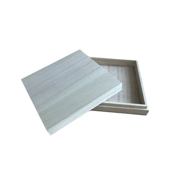 12.5cm Square Slim Photo Box or CD Box with Lift-off Lid