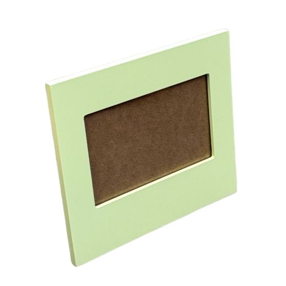 Soft Pastel Green Painted 20cm Rectangular Wooden Photo Frame - Self Standing
